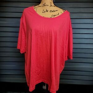 Hot Pink Easy Essentials Cotton Tee Size 4X New in Package
